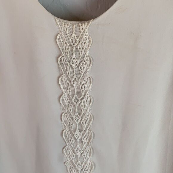 Astr dress mid length sleeves V-neck in back scoopneck in front almond color - Picture 2 of 7